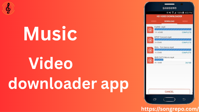 Music video downloader app